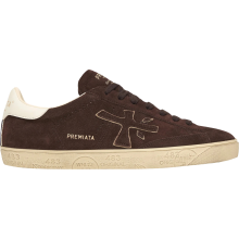 Premiata Sneakersy Damskie Steven 7897 Skórzane Premium Brązowe 38 — chaussures femme cuir, baskets mode italiennes