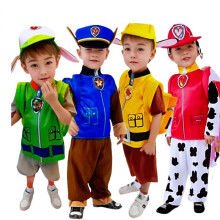 (blue, M) Halloween PAW Patrol Costume Patrol Sheepdog Dalmatian Small Kids Performance Outfit