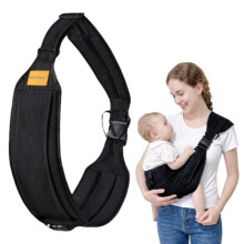 (Schwarz) LIUYIDM Baby Carrier Multifunctional Hip Seat Adjustable Side Carry Toddler Sling for Infants 6-48 Months up to 20kg Blue