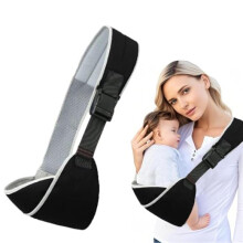 (Schwarz Grau) JOZMMZEOOA Baby Carrier Mesh Breathable Multifunction Hip Seat Adjustable Side Carry for Toddlers 6-48 Months up to 30kg