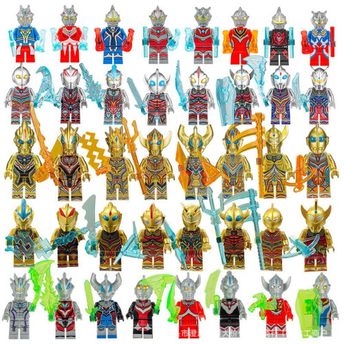 (63) Ninja Hero Building Blocks Set, Educational Puzzle Action Figure Toy for Kids, Creative STEM Learning Kit