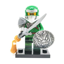 (gray) Ninja Building Blocks Set Mini Action Figure Bricks STEM Toy for Kids Educational Birthday Gift