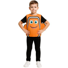 (blue, 120-140cm) Halloween Clownfish Costume for Kids Finding Nemo Cosplay Outfit Campus Party Fancy Dress
