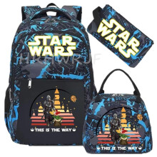 (10) Star Camouflage Backpack for Boys Teens Simple Style Lunch Bag Large Capacity