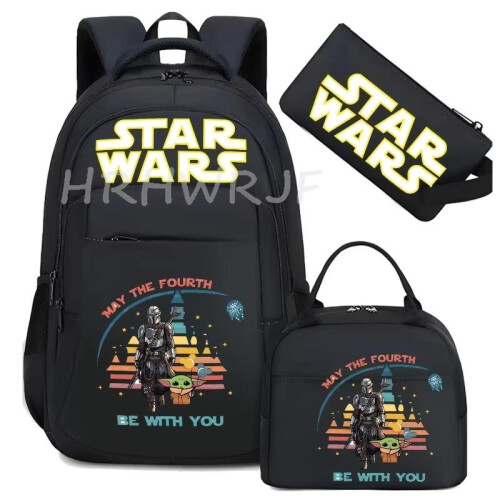 (13) Star Camouflage Backpack for Boys Teens Simple Style Lunch Bag Large Capacity 1