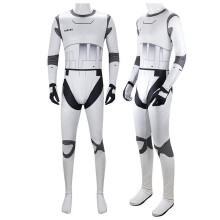 (160, White) Star Stormtrooper Costume for Adults Kids, Halloween Cosplay Jumpsuit, Movie Character Outfit