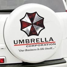 (white) Resident Evil Car Sticker Decal Creative Scratch Cover Body Door Decoration Waterproof UV Protection Universal Fit