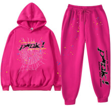 (gray, S) Couple Hoodie Long Sleeve Letter Print Fleece Sweatshirt Winter Sports Set