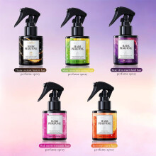 (Orange) Rose Spray Hair Fragrance Leave-In Conditioner Hair Mist Moisturizing Rose Scent 100ml