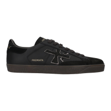 Premiata Herren Sneaker Steven 8484 Premium Leder Schwarz 45 — luxus herrenschuhe, echtleder sneaker