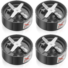 4X Lame Croisée de Pièces de Rechange de Mélangeur pour la Lame de Rechange D'Extracteur de Mélangeur de 600W/900W