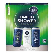Nivea Men Time To Shower Gift Set | 3-Piece Full-Sized Shower Gel Trio