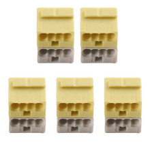 Conector de Acoplamento de Barramento KNX EIB 243-212 com Bloco de Terminais de Mola e Fio de Pressão para Automação Predial