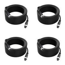 4X Kabel Kamery Wideo do Kamery Cofania i Monitora, 4-Pinowy Przedłużacz Kabla Lotniczego do Samochodu Ciężarowego RV 10 M