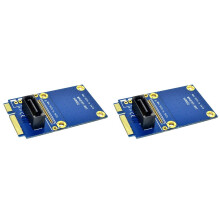 2X MSATA Naar -Adapterkaart Naar 7-Pins PCIe-Uitbreiding Verticale Adapterkaart Ondersteuning Volledige Hoogte