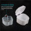 5X White Denture Case, Denture Cup with Strainer, Denture Bath Box False Teeth Storage Box with Basket 1