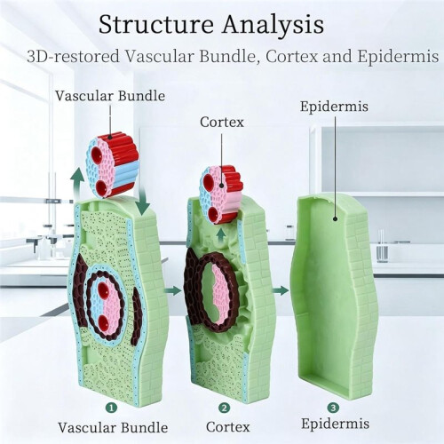 Leaf Structure Model, Plant Enlarged Display Anatomical Model Portable Junior High School Biology Teaching Instrument 2