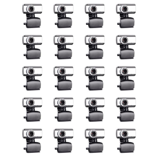20X Webcam Web Camera for Skype with Built-in Microphone USB Video Camera for Desktop Notebook PC