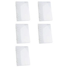 5X Dossier en Plastique à Reliure à 6 Anneaux, Adapté Aux Fournitures de Bureau au Format Lettre A5