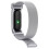For   Air Breathable Milanese Loop Band Quick Release Adjustable Soft Metal Tracker Accessory Silver 2