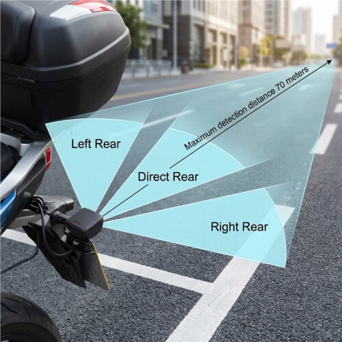 77G Millimeter Wave  Blind Spot Detection System for Motorcycles, Motorcycle BSD Electronic Accessories 2
