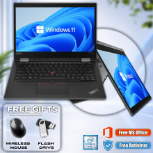 Lenovo ThinkPad 2 in 1 Touchscreen Laptop i5 10 Gen 8GB Ram 256GB SSD Windows 11 - Refurbished