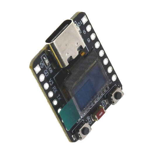 ESP32-C3  Development Board 0.42 Inch 72x40 OLED Development Board 2.4G WiFi BLE5.0 Type-C USB CDC Black 2