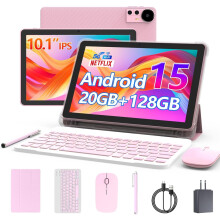 Android 15 Tablet 10 Inch, 20GB RAM+128GB ROM/ 2TB Expandable, 2.0GHz Quad-core