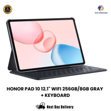 HONOR Pad 10, 12.1" | WIFI 256GB+8GB, Gray With Keyboard, Snapdragon7 | UK Model