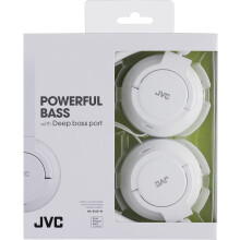 JVC Headphones Foldable Lightweight Powerful Bass Over-Ear - White