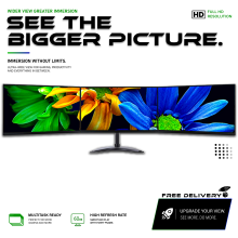 Dell Triple Monitor Screen Bundle 3X 24" HDMI 1920x1080p - Refurbished
