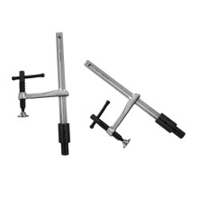 2 Abrazaderas de Banco para Carpintería de 160 mm con 16 Orificios para Sujetar y Soldar.