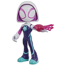 Marvel Spidey and His Amazing Friends Supersized Ghost-Spider Action Figure (22.5-cm), Purple. Ages 3+.