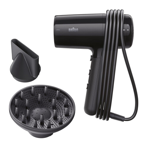 Haardroger 2100W, 3 warmtestanden, 2 snelheden, met diffusermondstuk 1