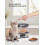 Food Dehydrator with 5 Stackable Trays, Stainless Steel Base for Kitchen Countertop, Adjustable Timer & Temperature Touch Control for Dried Fruit, Her 7