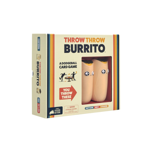Exploding Kittens Exploding Kittens Throw Throw Burrito, 2-6 Players, Age 7+ Card Game