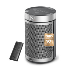 Dreo Electric Heater, 1500W Energy Efficient Space Silent Room Heater, Portable Ceramic Fan Heaters, Thermostat 3 Modes 12H Timer, Overheat & Tip Over