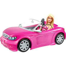 Barbie Dreamland Fashion Doll and Convertible Car