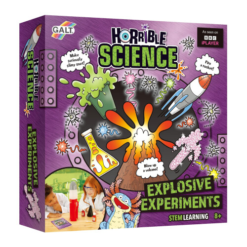 Galt GALT Explosive Experiments – Horrible Science Kit with 8 Fun Experiments