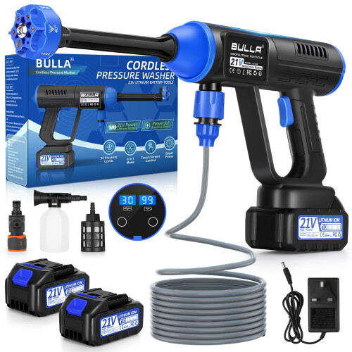 Cordless Pressure Washer, Brushless Portable Power washer with LCD Control