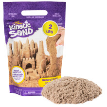 Kinetic Sand The Original Mouldable Sensory Play Sand, Brown, 906 g (Package may vary)