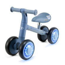 Kinderkraft CUTIE FLASH 4-Wheel Balance Bike, Blue