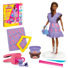 Play-Doh Barbie Ruffles & Braids Doll Set