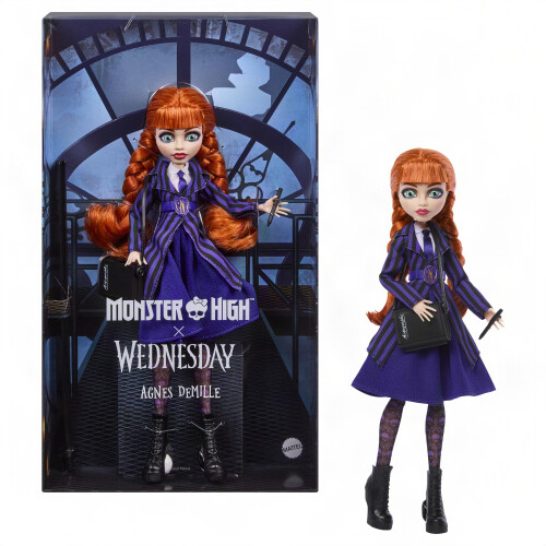 Monster High Monster High x Wednesday Agnes DeMille Doll