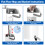 Flat Floor Mop and Bucket Sets: Dusting Mop with 6 Reusable Microfibre pads 7