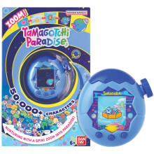 TAMAGOTCHI Paradise Blue Water Shell Virtual Pet Zooming Worlds Toy
