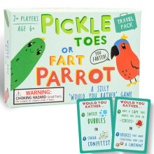 Boxer Gifts Pickle Toes or Fart Parrot – Would You Rather Game for Kids Fa
