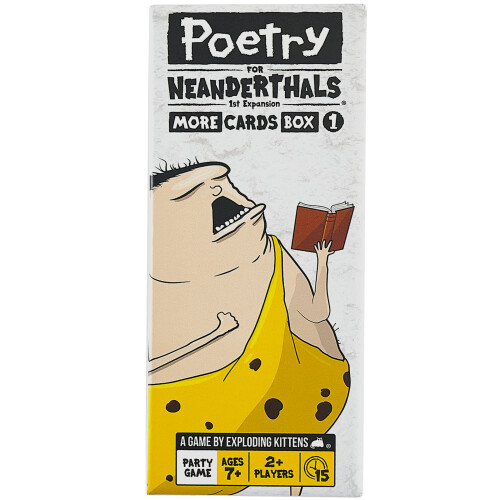 Exploding Kittens Exploding Kittens Poetry for Neanderthals Expansion, 2+ Players, 7+