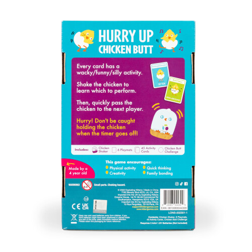 Exploding Kittens Exploding Kittens Hurry Up Chicken Butt, 2-6 Players, Age 4+ Kids Game 2