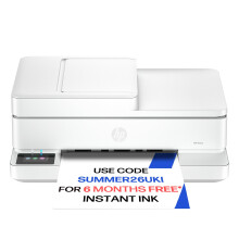 HP Envy 6530e All in One Printer | Perfect for Home | Colour | Wireless | Print, Scan & Copy | 3 Months of free Instant Ink | Automatic Document Feede